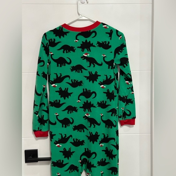 Carter's: Youth Fleece Footed Onesie- Size 14 with Dinosaur Design - Picture 4 of 7
